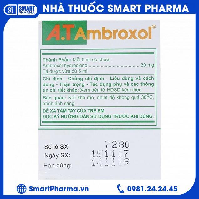 A.T Ambroxol 30mg 3 Smart Pharma - A.T Ambroxol 30mg 3