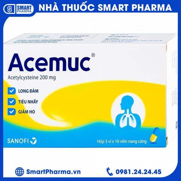 Acemuc 200mg Smart Pharma - Acemuc 200mg