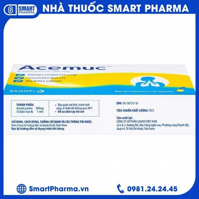 Acemuc 200mg1 Smart Pharma - Acemuc 200mg1