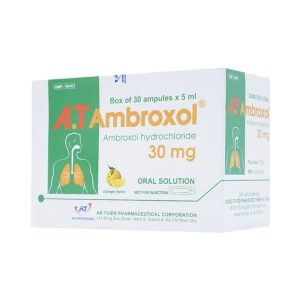 Smart Pharma - Dung dịch uống A.T Ambroxol 30mg làm loãng nhầy trong bệnh viêm phế quản (30 ống x 5ml) 3 Smart Pharma - Ambroxol 30mg 1