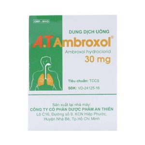 Smart Pharma - Dung dịch uống A.T Ambroxol 30mg làm loãng nhầy trong bệnh viêm phế quản (30 ống x 5ml) 2 Smart Pharma - Ambroxol 30mg 2