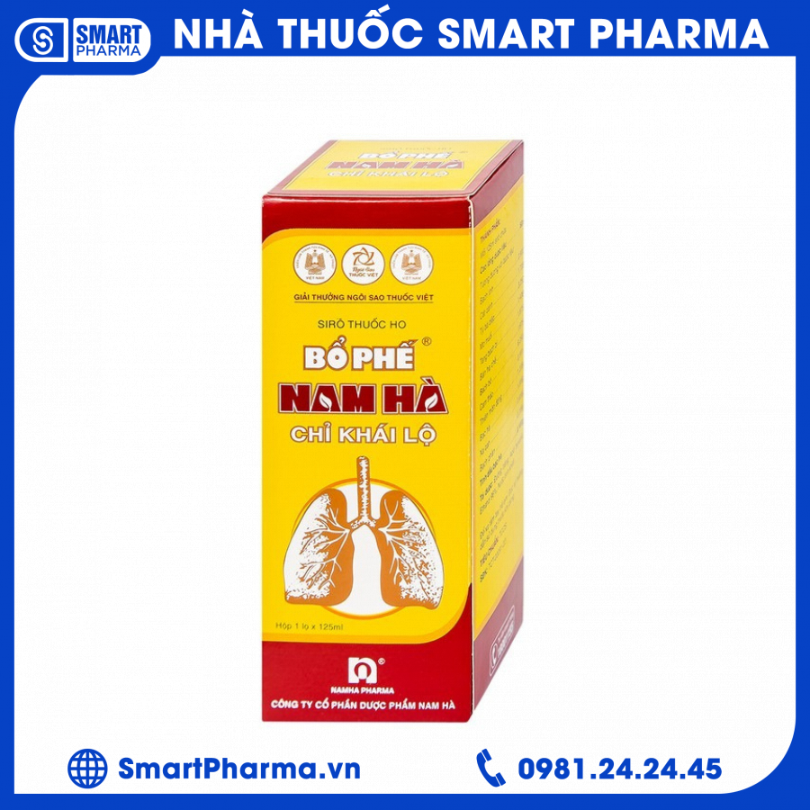 Bổ phế Nam Hà siro1 Smart Pharma - Bo phe Nam Ha siro1