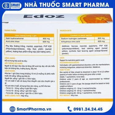 Bột sủi bọt Edoz DHG 2 Smart Pharma - Bot sui bot Edoz DHG 2