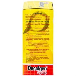 Smart Pharma - Siro Decolgen Untied điều trị cảm thông thường, viêm mũi dị ứng 60ml 2 Smart Pharma - Decolgen Untied2