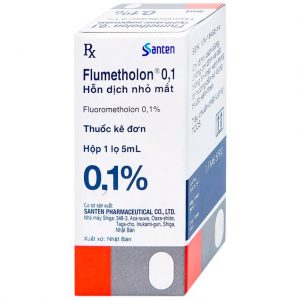 Hỗn dịch nhỏ mắt Flumetholon 0.1% Santen điều trị các bệnh viêm phía ngoài mắt (5ml)