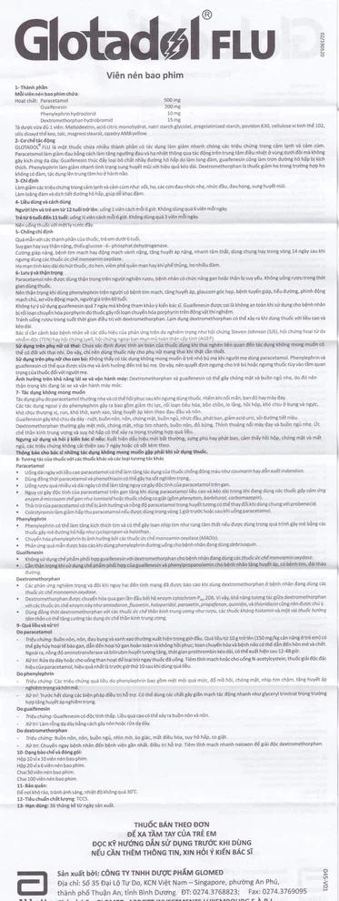 Glotadol Flu2 Smart Pharma - Glotadol Flu2