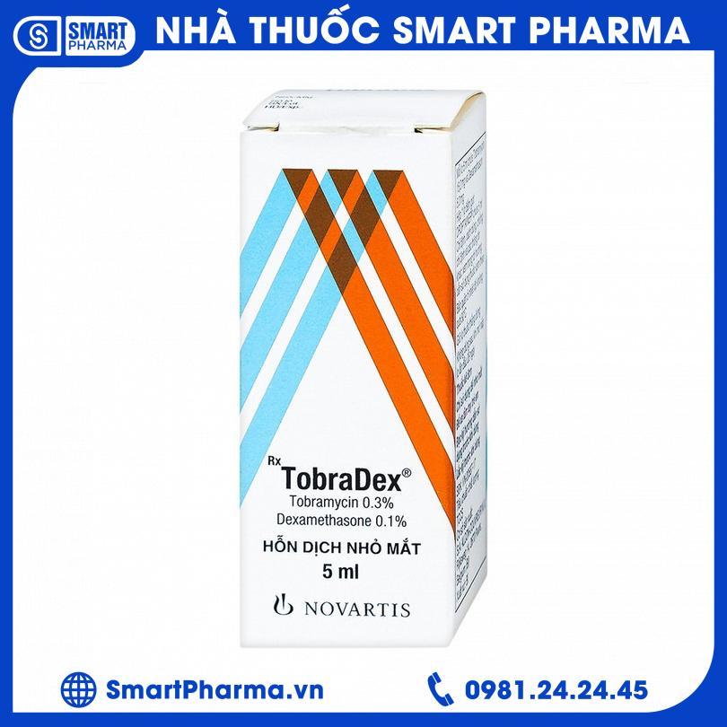 Hỗn dịch nhỏ mắt Tobradex điều trị tình trạng viêm ở mắt 4 Smart Pharma - Hon dich nho mat Tobradex dieu tri tinh trang viem o mat 4