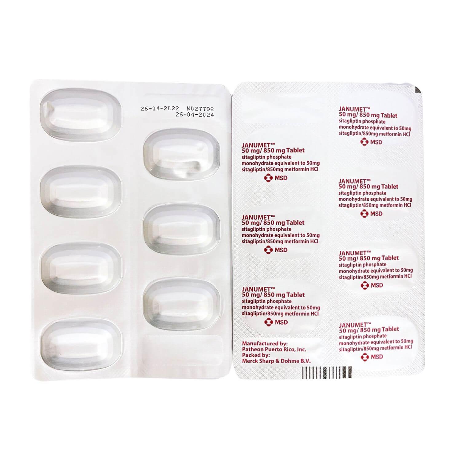 Janumet 50mg-850mg 2 Smart Pharma - Janumet 50mg 850mg 2