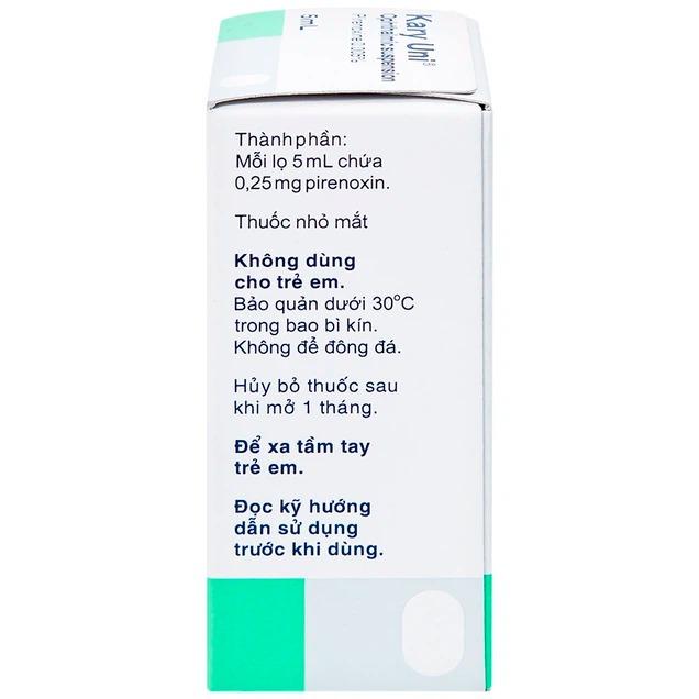 Kary Uni 5ml- Santen 3 Thuốc nhỏ mắt Kary Uni Santen điều trị đục thủy tinh thể mới phát (5ml)