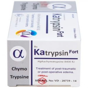 Smart Pharma - Viên nén Katrypsin Fort 8400IU điều trị phù nề sau chấn thương, sau mổ 2 Smart Pharma - Katrypsin3
