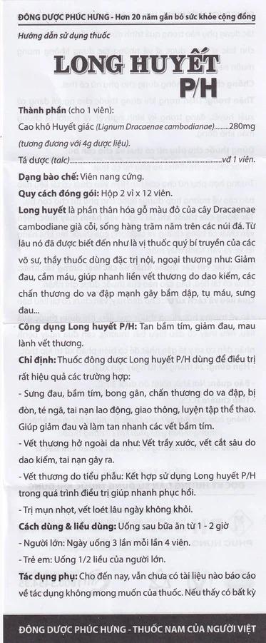 Long Huyết 5 Smart Pharma - Long Huyet 5