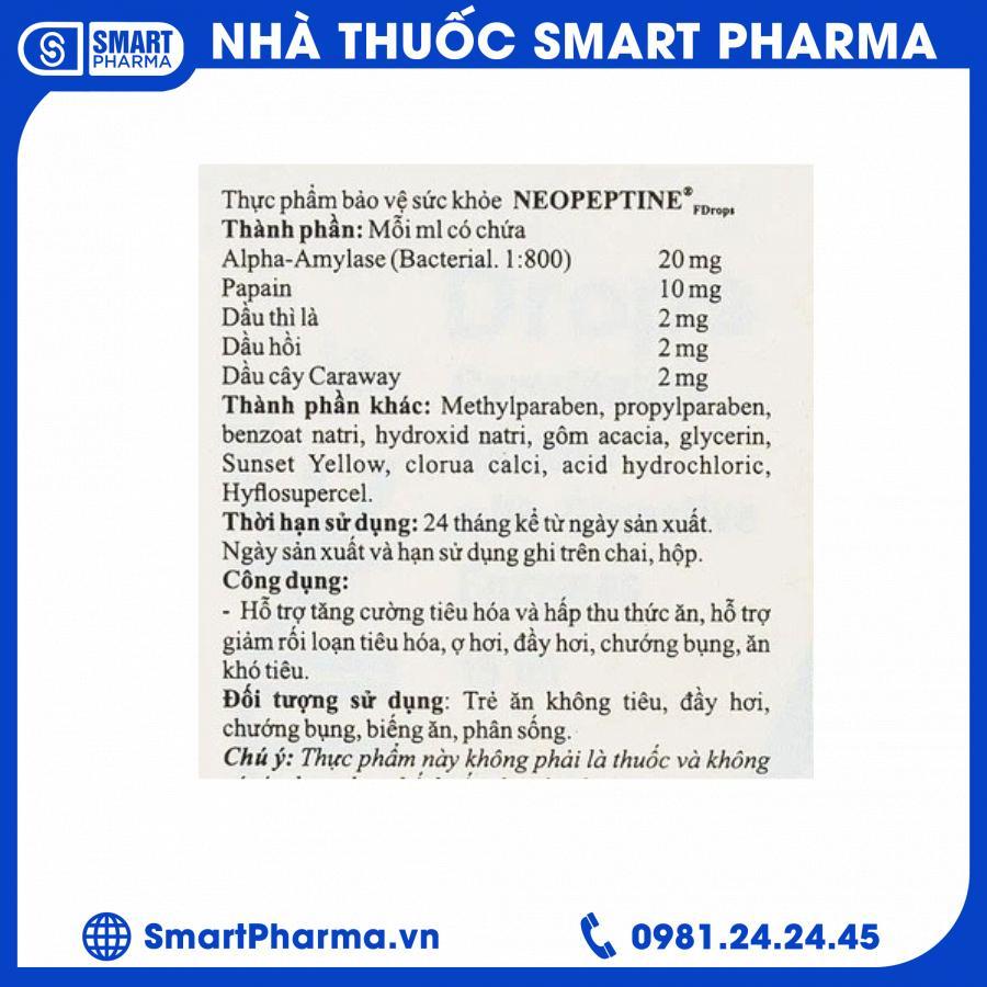 Neopeptine F chỉnh 3 Smart Pharma - Neopeptine F chinh 3