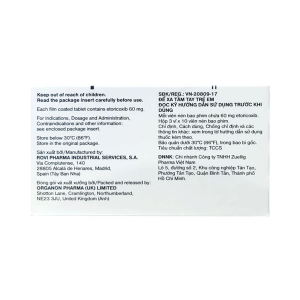 Smart Pharma - Thuốc Arcoxia 60mg Organon điều trị viêm khớp dạng thấp ( 3 vỉ x 10 viên) 3 Smart Pharma - Nha thuoc Smart Pharma 2026 10 17T152723.476