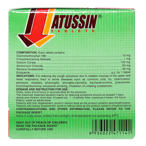 Smart Pharma - Thuốc Atussin United điều trị các chứng ho trong bệnh lý hô hấp (25 vỉ x 4 viên) 3 Smart Pharma - Nha thuoc Smart Pharma 2026 10 22T094402.788