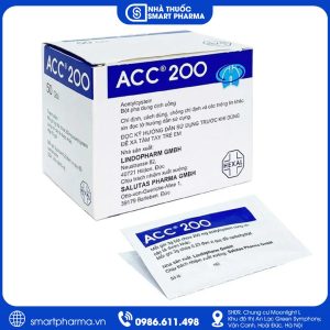 Bột pha dung dịch uống ACC 200 tiêu nhầy trong bệnh phế quản