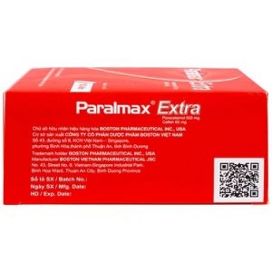 Smart Pharma - Viên nén Paralmax Extra 500mg/65mg Boston giảm, hạ sốt 3 Smart Pharma - Paralmax Extra2