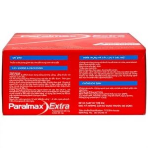 Smart Pharma - Viên nén Paralmax Extra 500mg/65mg Boston giảm, hạ sốt 2 Smart Pharma - Paralmax Extra3