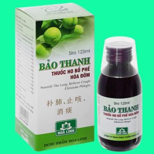 Siro Bảo Thanh 125ml điều trị các chứng ho, viêm phổi