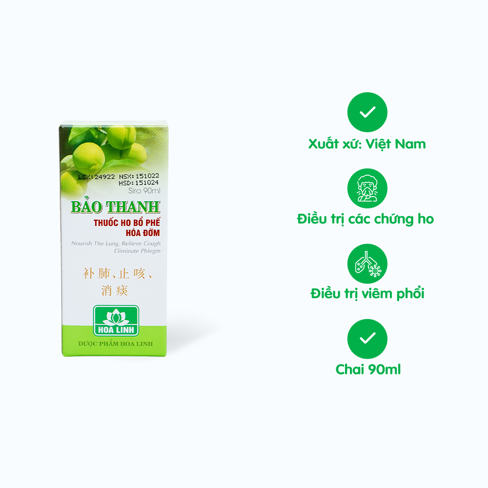Siro-Bao-Thanh-90ml Siro Bảo Thanh 90ml của Dược phẩm Hoa Linh