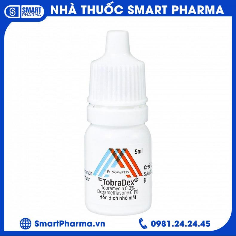 Smart Pharma - Hỗn dịch nhỏ mắt Tobradex điều trị tình trạng viêm ở mắt 1 Smart Pharma - Smart Pharma Hon dich nho mat Tobradex dieu tri tinh trang viem o mat 1