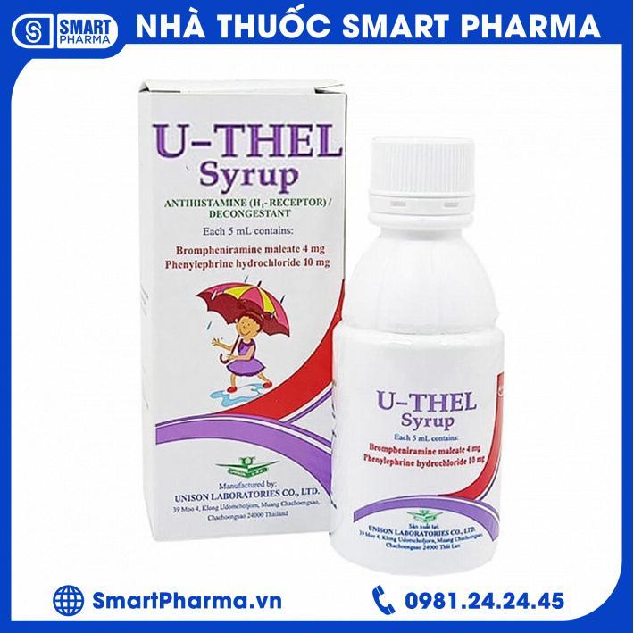 Smart Pharma Siro U-Thel giảm triệu chứng bệnh lý hô hấp Smart Pharma Siro U-Thel giảm triệu chứng bệnh lý hô hấp