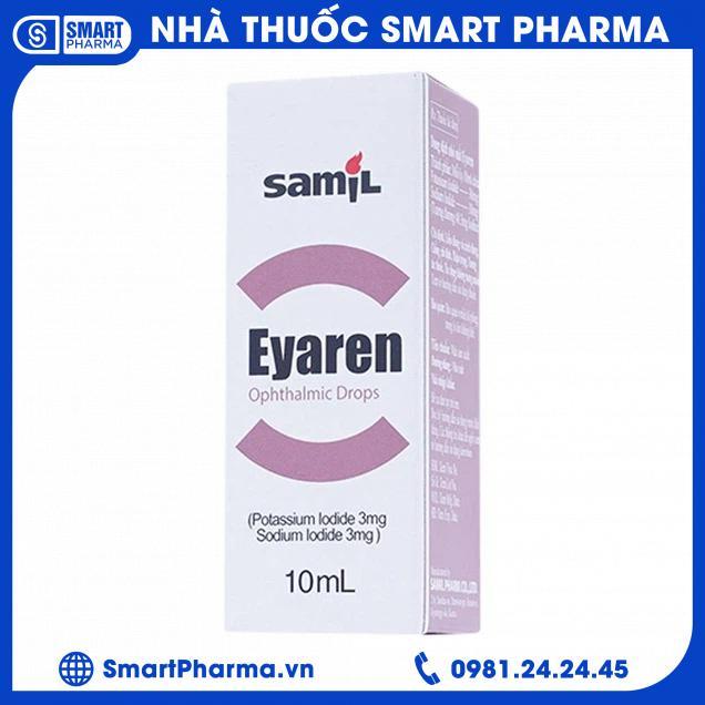Smart Pharma Thuốc nhỏ mắt Eyaren 10ml Samil điều trị vẩn đục, xuất huyết pha lê thể, đục thủy tinh thể 1 Thuốc nhỏ mắt Eyaren 10ml Samil điều trị vẩn đục, xuất huyết pha lê thể, đục thủy tinh thể