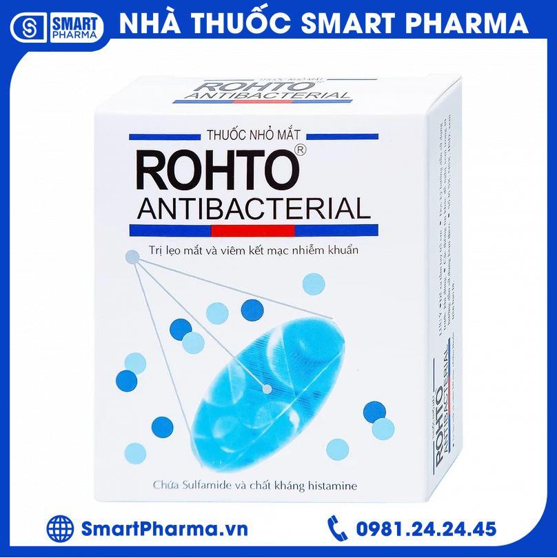 Smart Pharma - Thuốc nhỏ mắt Rohto Antibacterial điều trị lẹo mắt, viêm kết mạc, viêm mi mắt (13ml) 1 Smart Pharma - Smart Pharma Thuoc nho mat Rohto Antibacterial dieu tri leo mat viem ket mac viem mi mat 13ml 1
