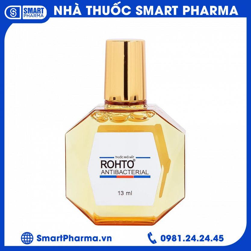 Smart Pharma - Thuốc nhỏ mắt Rohto Antibacterial điều trị lẹo mắt, viêm kết mạc, viêm mi mắt (13ml) 3 Smart Pharma - Smart Pharma Thuoc nho mat Rohto Antibacterial dieu tri leo mat viem ket mac viem mi mat 13ml 3