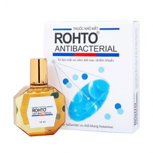 Smart Pharma - Thuốc nhỏ mắt Rohto Antibacterial điều trị lẹo mắt, viêm kết mạc, viêm mi mắt (13ml)