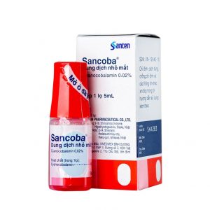 Smart Pharma - Thuốc nhỏ mắt Sancoba Santen cải thiện sự dao động về điều tiết trong chứng mỏi mắt (5ml)