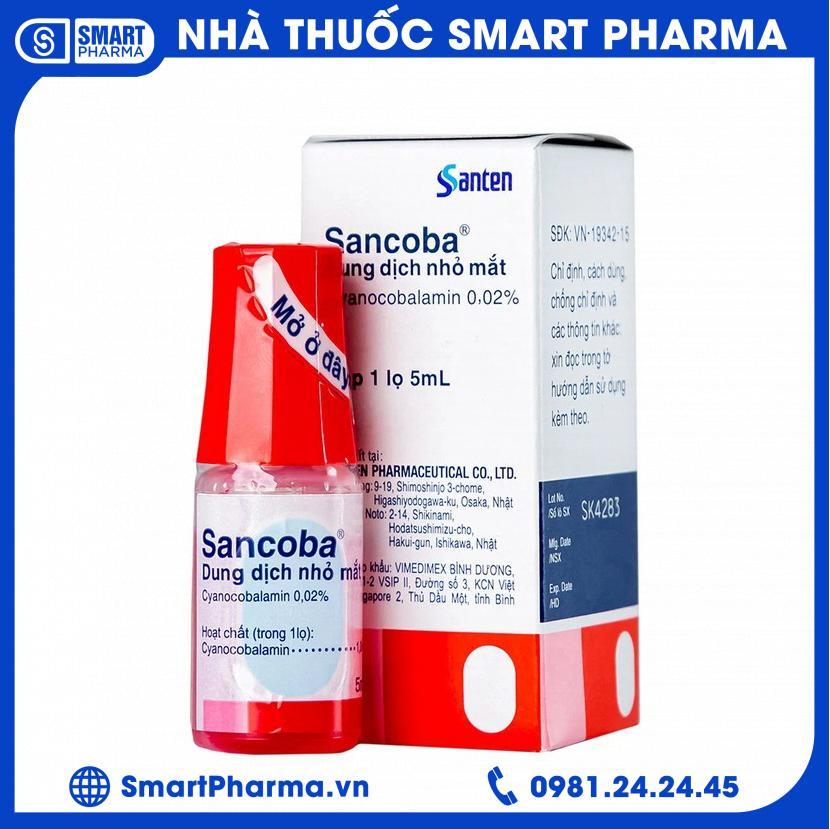 Smart Pharma - Thuốc nhỏ mắt Sancoba Santen cải thiện sự dao động về điều tiết trong chứng mỏi mắt (5ml) 3 Smart Pharma - Thuốc nhỏ mắt Sancoba Santen cải thiện sự dao động về điều tiết trong chứng mỏi mắt (5ml)