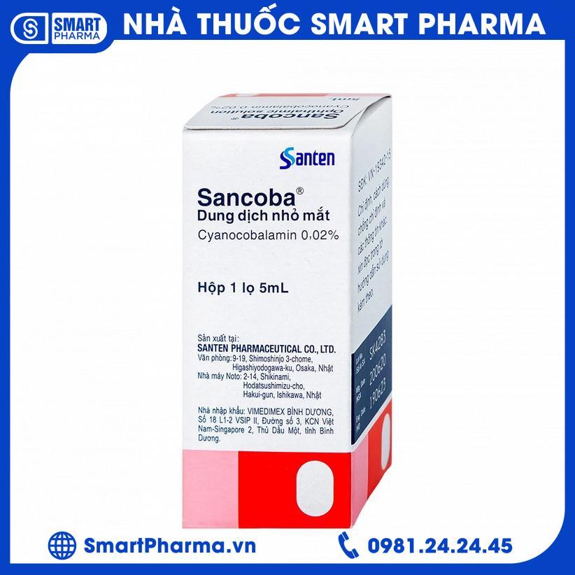 Smart Pharma - Thuốc nhỏ mắt Sancoba Santen cải thiện sự dao động về điều tiết trong chứng mỏi mắt (5ml) Smart Pharma - Smart Pharma Thuoc nho mat Sancoba Santen cai thien su dao dong ve dieu tiet trong chung moi mat 5ml