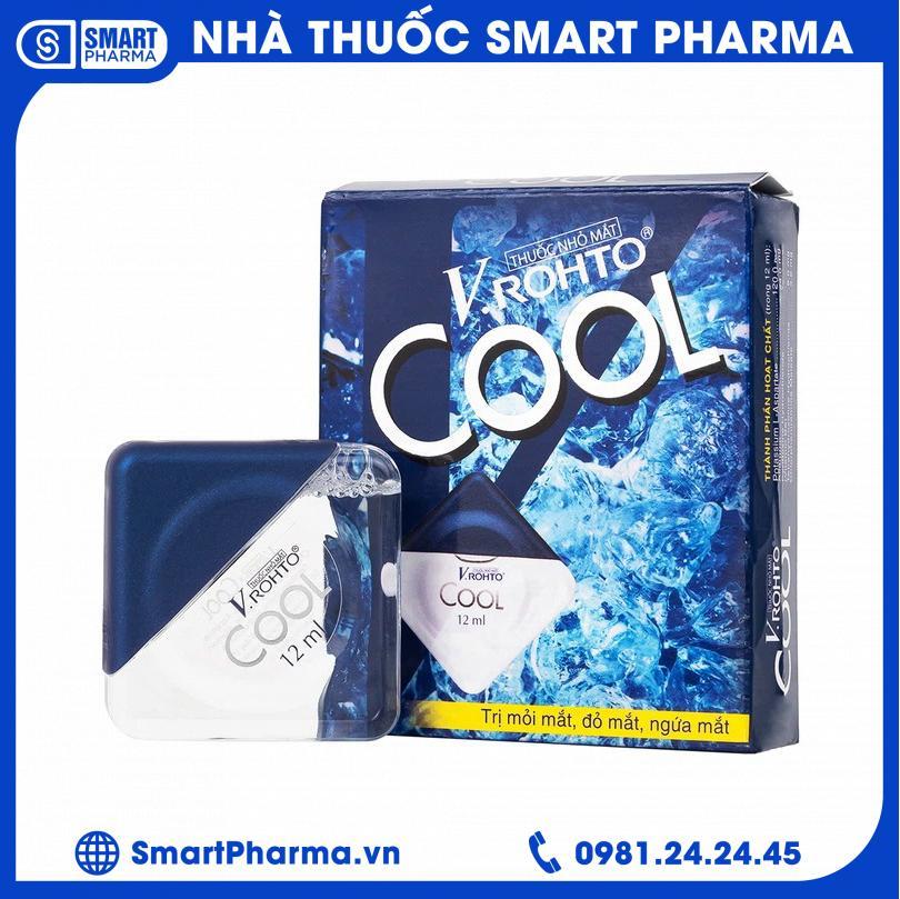 Smart Pharma - Thuốc nhỏ mắt V.Rohto Cool (12ml) điều trị mỏi mắt, đỏ mắt, ngứa mắt Smart Pharma - Thuốc nhỏ mắt V.Rohto Cool (12ml) điều trị mỏi mắt, đỏ mắt, ngứa mắt