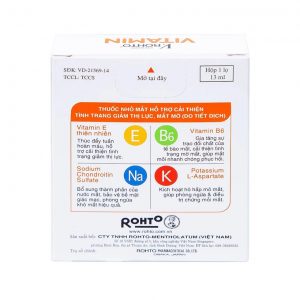 Smart Pharma - Thuốc nhỏ mắt V.Rohto Vitamin hỗ trợ cải thiện tình trạng giảm thị lực, mắt mờ 3 Smart Pharma - Smart Pharma Thuoc nho mat V.Rohto Vitamin ho tro cai thien tinh trang giam thi luc mat mo 2