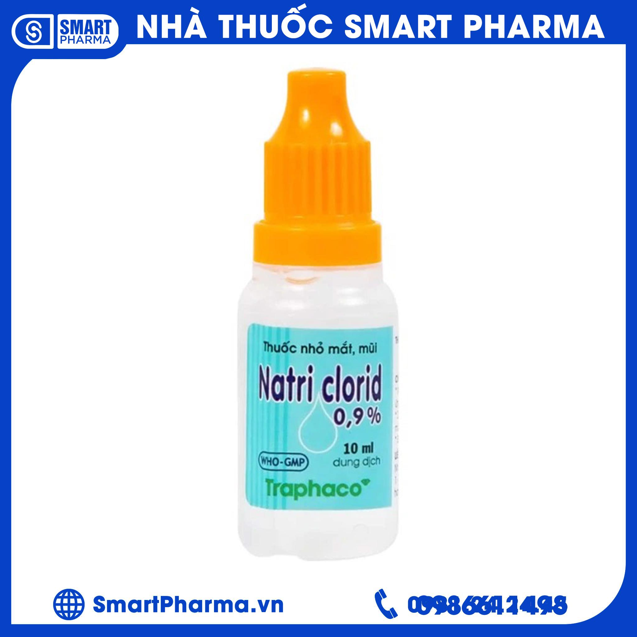 Smart-Pharma- Thuốc nhỏ mắt, mũi Natri Clorid 0,9% Traphaco giảm nghẹt mũi, chảy mũi, viêm mũi dị ứng (10ml) Smart Pharma - Smart Pharma Thuoc nho mat mui Natri Clorid 09 Traphaco giam nghet mui chay mui viem mui di ung 10ml 1