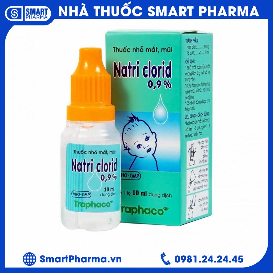 Smart Pharma - Smart Pharma Thuoc nho mat mui Natri Clorid 09 Traphaco giam nghet mui chay mui viem mui di ung 10ml