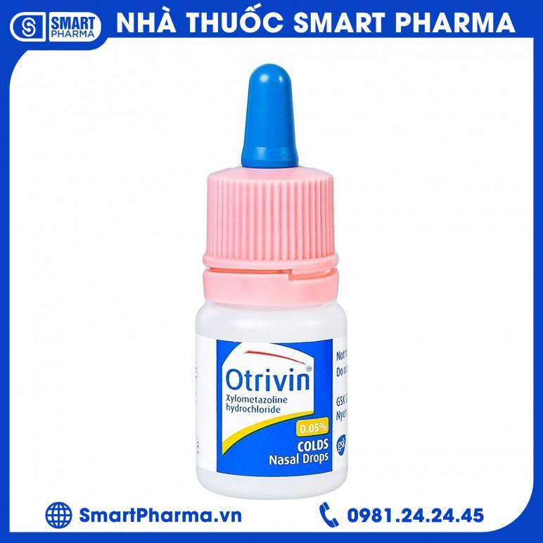 Smart Pharma Thuốc nhỏ mũi Otrivin 0.05% GSK điều trị nghẹt mũi, sung huyết mũi họng (10ml) 1 Smart Pharma - Smart Pharma Thuoc nho mui Otrivin 0.05 GSK dieu tri nghet mui sung huyet mui hong 10ml 1