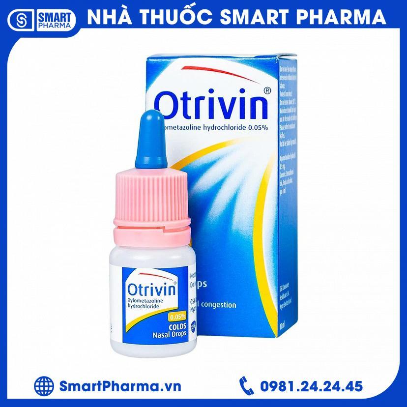 Smart Pharma Thuốc nhỏ mũi Otrivin 0.05% GSK điều trị nghẹt mũi, sung huyết mũi họng (10ml) Smart Pharma Thuốc nhỏ mũi Otrivin 0.05% GSK điều trị nghẹt mũi, sung huyết mũi họng (10ml)