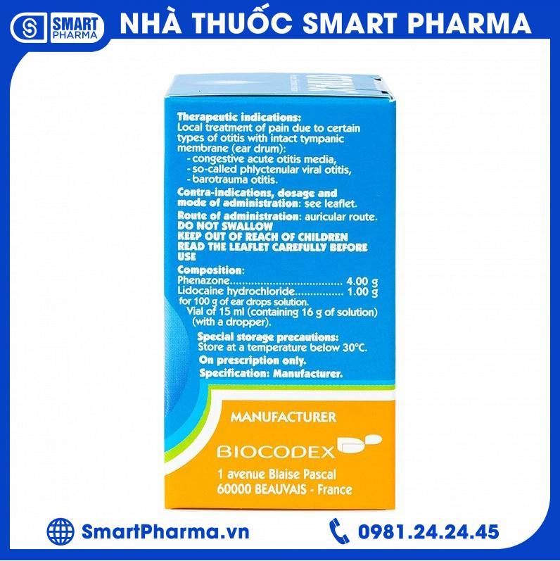 Smart Pharma - Thuốc nhỏ tai Otipax Biocodex điều trị đau do viêm tai 3 Smart Pharma - Smart Pharma Thuoc nho tai Otipax Biocodex dieu tri dau do viem tai 3