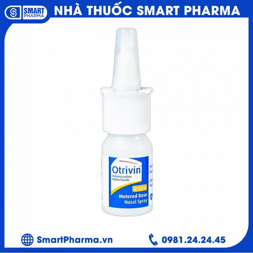 Smart Pharma - Thuốc xịt mũi Otrivin 0.05% GSK giảm triệu chứng nghẹt mũi, viêm mũi dị ứng 1 Smart Pharma - Smart Pharma Thuoc xit mui Otrivin 0.05 GSK giam trieu chung nghet mui viem mui di ung 1