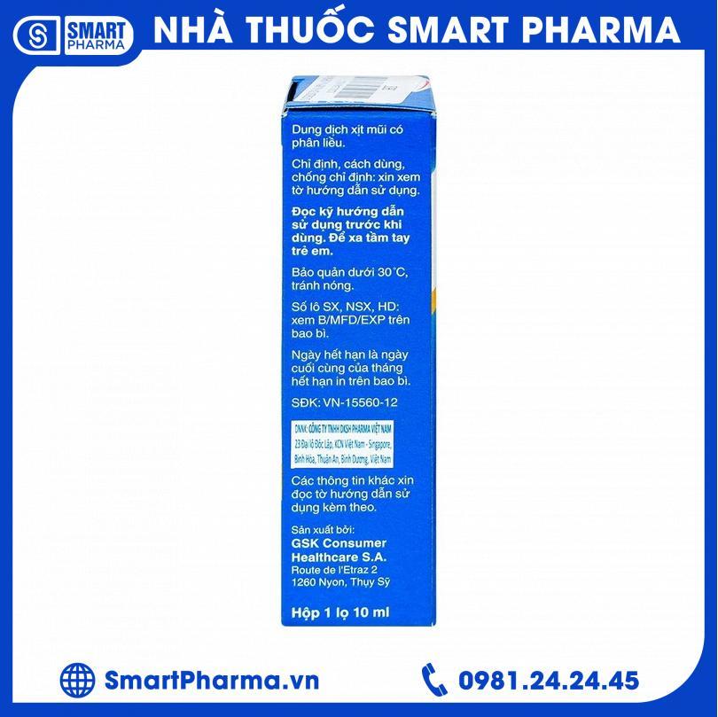 Smart Pharma - Thuốc xịt mũi Otrivin 0.05% GSK giảm triệu chứng nghẹt mũi, viêm mũi dị ứng 4 Smart Pharma - Smart Pharma Thuoc xit mui Otrivin 0.05 GSK giam trieu chung nghet mui viem mui di ung 4