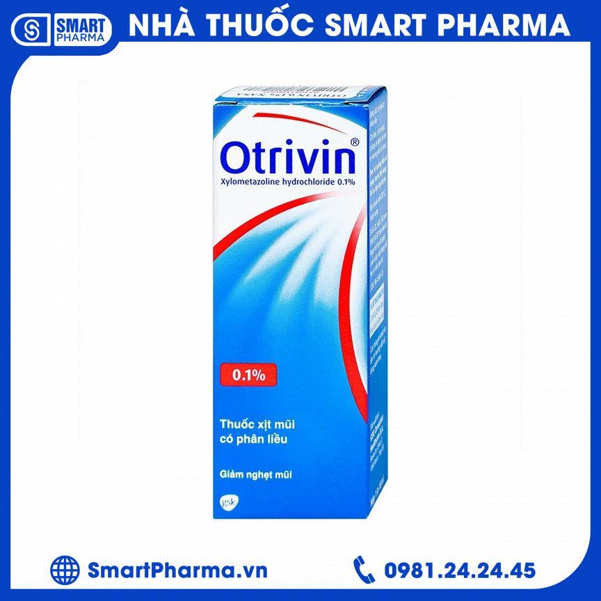 Smart Pharma - Thuốc xịt mũi Otrivin 0.1% GSK điều trị nghẹt mũi, sung huyết mũi 3 Smart Pharma - Smart Pharma Thuoc xit mui Otrivin 0.1 GSK dieu tri nghet mui sung huyet mui 3