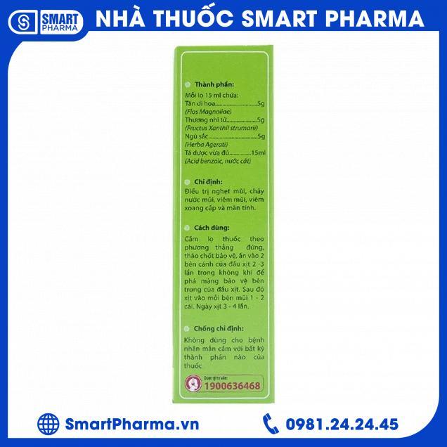 Smart Pharma Thuốc xịt mũi Thông Xoang Nam Dược điều trị nghẹt mũi, chảy nước mũi 2 Smart Pharma - Smart Pharma Thuoc xit mui Thong Xoang Nam Duoc dieu tri nghet mui chay nuoc mui 2