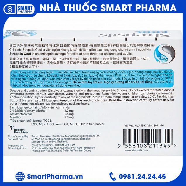 Strepsils Cool1 Smart Pharma - Strepsils Cool1