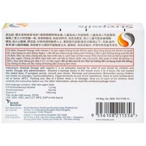 Smart Pharma - Viên ngậm Strepsils Orange with Vitamin C điều trị đau họng 4 Smart Pharma - Strepsils Orange 1