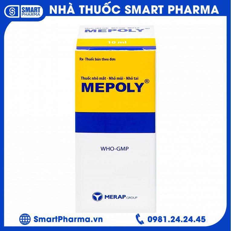 Thuốc Mepoly Merap dùng cho viêm kết mạc, mi mắt, viêm mũi, viêm tai 3 Smart Pharma - Thuoc Mepoly Merap dung cho viem ket mac mi mat viem mui viem tai 3