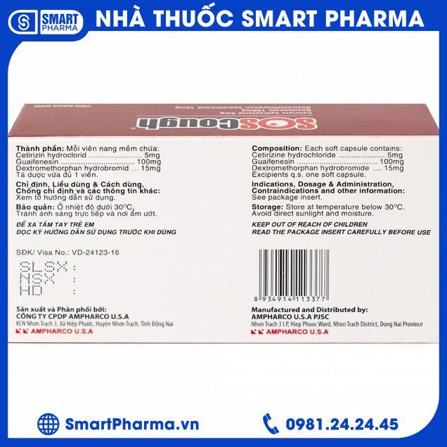 Thuốc SOSCough1 Smart Pharma - Thuoc SOSCough1