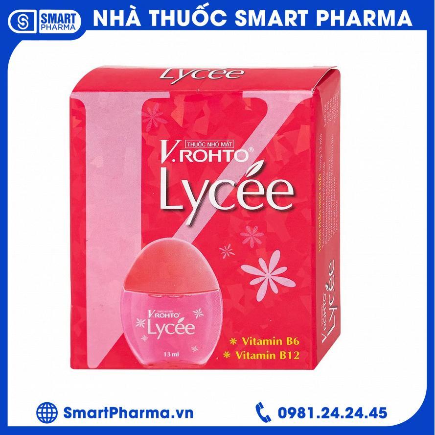 Thuốc nhỏ mắt V.Rohto Lycée 13ml điều trị đỏ mắt, ngứa mắt, mỏi mắt 2 Smart Pharma Thuốc nhỏ mắt V.Rohto Lycée 13ml điều trị đỏ mắt, ngứa mắt, mỏi mắt