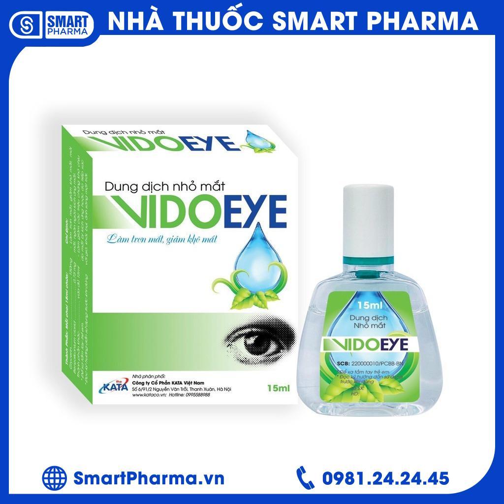 Vidoeye (Lọ 15ml)- DK Pharma Dung dịch Nhỏ Mắt VidoEye - Làm Trơn Mắt, Giảm Khô, mỏi Mắt và giảm kích ứng Mắt