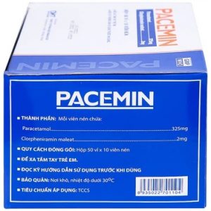 Smart Pharma - Viên nén Pacemin Hataphar điều trị đau đầu, sổ mũi, hắt hơi 3 Smart Pharma - Vien nen Pacemin 1